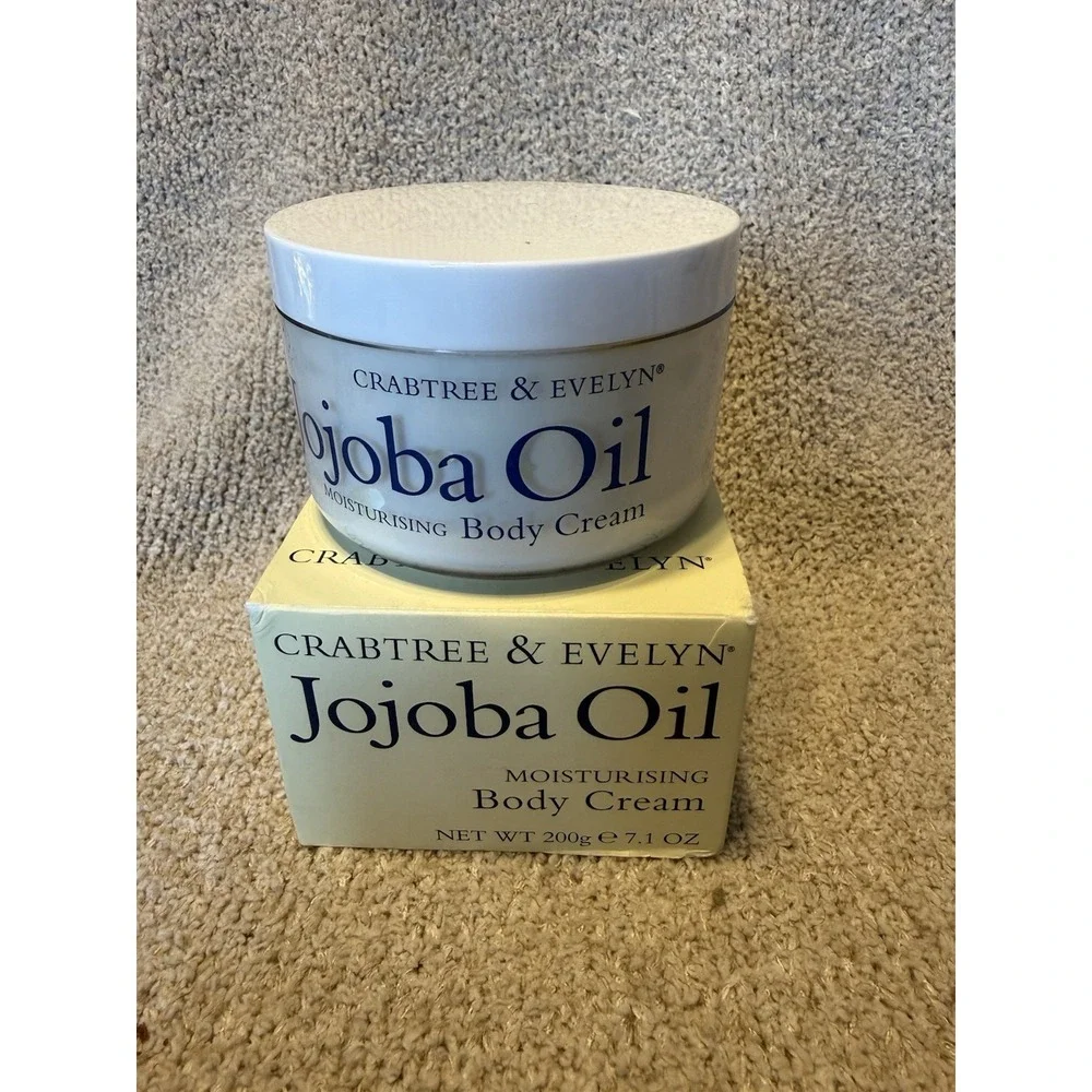 Crabtree and Evelyn - Jojoba Oil - Moisturizing Body Cream 200g /‎ 7.1 Oz NIB